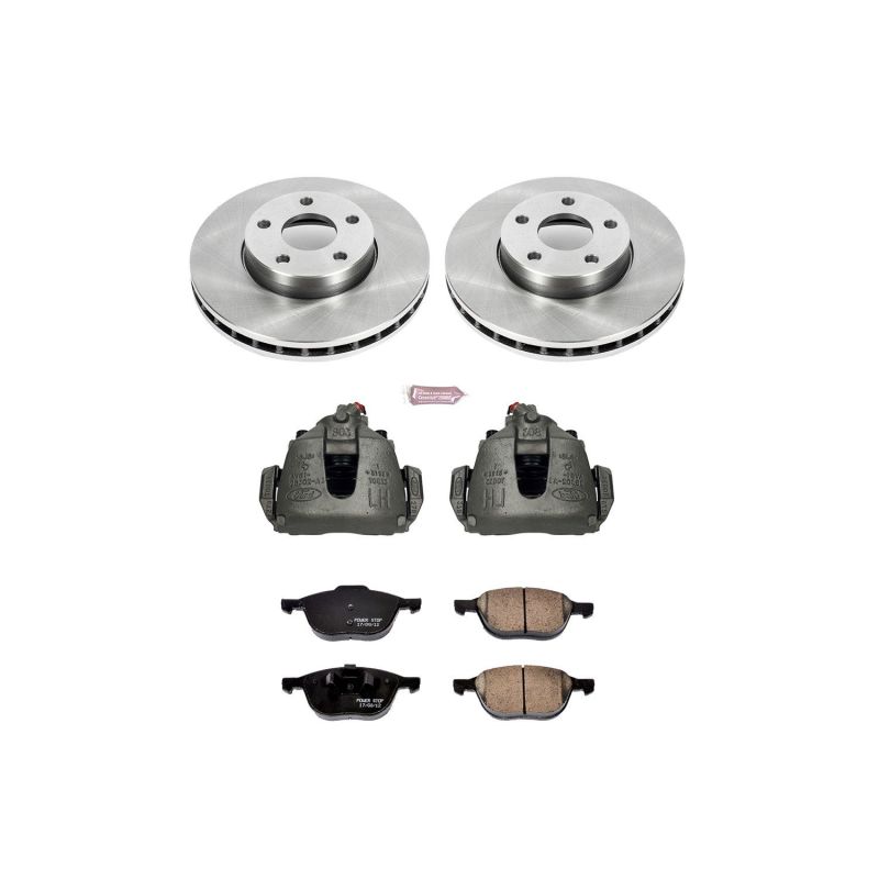 Power Stop 13-18 Ford C-Max Front Autospecialty Brake Kit w/Calipers Brake Kits - OE PowerStop