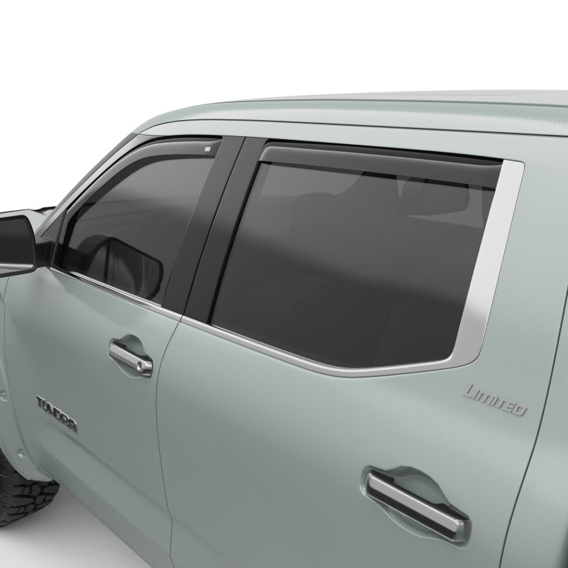 EGR 2022+ Toyota Tundra In-Channel Window Visors Front/Rear Set Dark Smoke Wind Deflectors EGR