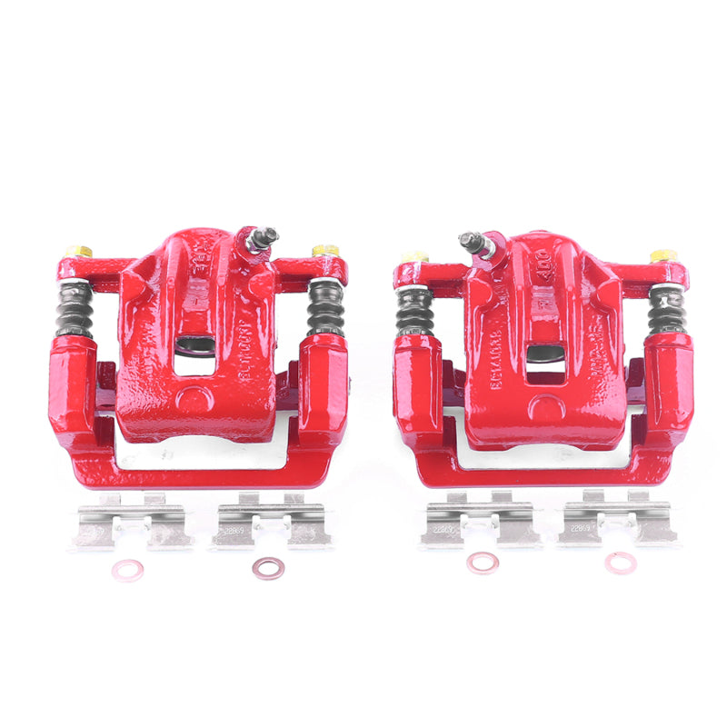 Power Stop 99-05 Hyundai Sonata Rear Red Calipers w/Brackets - Pair Brake Calipers - Perf PowerStop