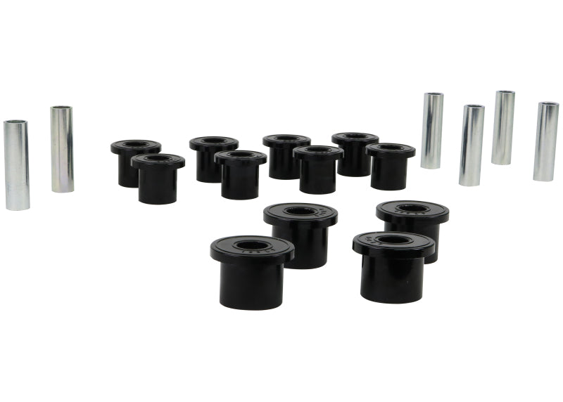 Whiteline 1987-1995 Jeep Wrangler Spring - Eye Front/Rear And Shackle Bushing Spring Insulators Whiteline