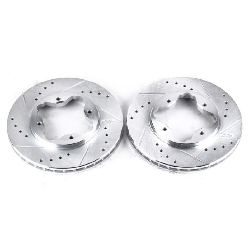 Power Stop 1997 Acura CL Front Evolution Drilled & Slotted Rotors - Pair Brake Rotors - Slot & Drilled PowerStop