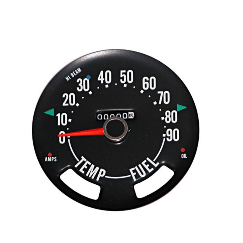 Omix Speedometer Gauge 0-90 MPH 55-79 Jeep CJ Models Gauges OMIX