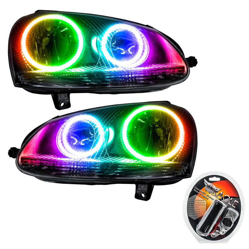 Oracle 06-10 Volkswagen Jetta SMD HL - Chrome - ColorSHIFT Headlights ORACLE Lighting