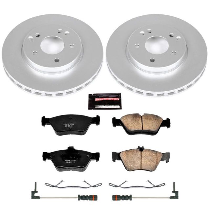 Power Stop 99-00 Mercedes-Benz C230 Front Z23 Evolution Sport Coated Brake Kit Brake Kits - Performance D&S PowerStop