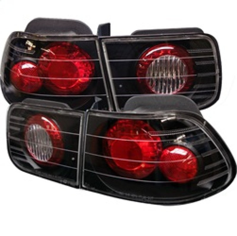 Spyder Honda Civic 96-00 2Dr Euro Style Tail Lights Black ALT-YD-HC96-2D-BK Tail Lights SPYDER
