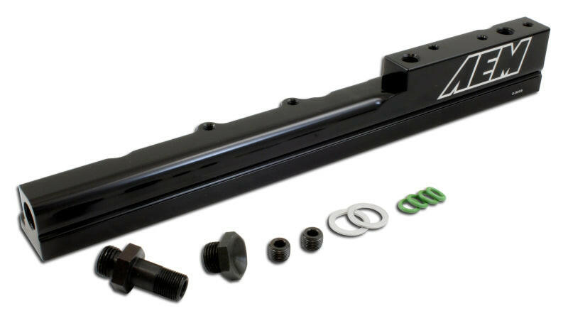 AEM 99-00 Honda Civic Si Black Fuel Rail Fuel Rails AEM
