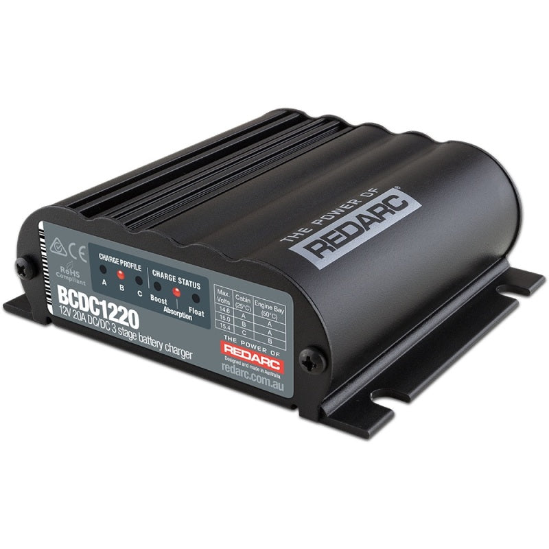 REDARC DC/DC 3-Stage In-Vehicle Battery Charger - 12V 20A Battery Chargers REDARC