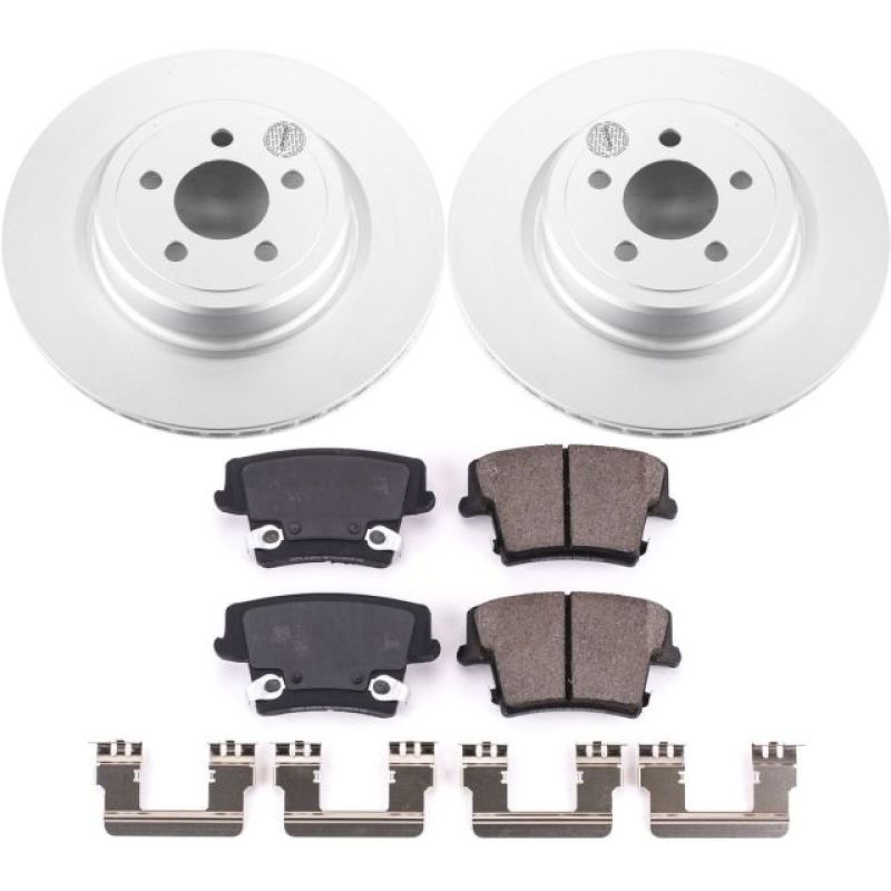 Power Stop 06-14 Dodge Charger Rear Z17 Evolution Geomet Coated Brake Kit Brake Kits - Performance Blank PowerStop