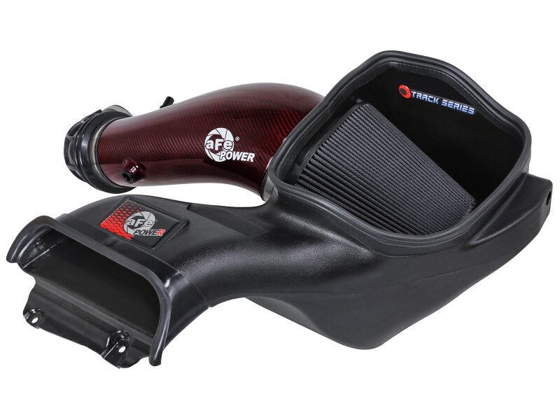 aFe 23-24 Ford F150 Raptor R Supercharged Red Carbon Track Series Air Intake w/ P5R Filter (MOQ 24) Cold Air Intakes aFe