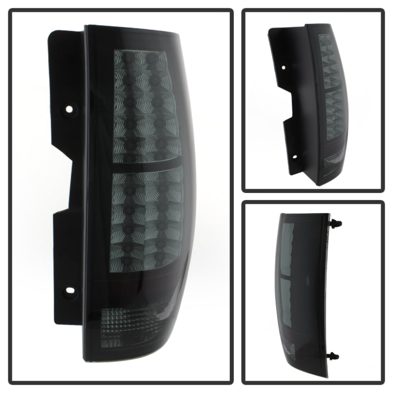 Spyder Chevy Suburban/GMC Yukon/Yukon Denali 07-14 LED Tail Lights Blk Smke ALT-YD-CSUB07-LED-BSM Tail Lights SPYDER
