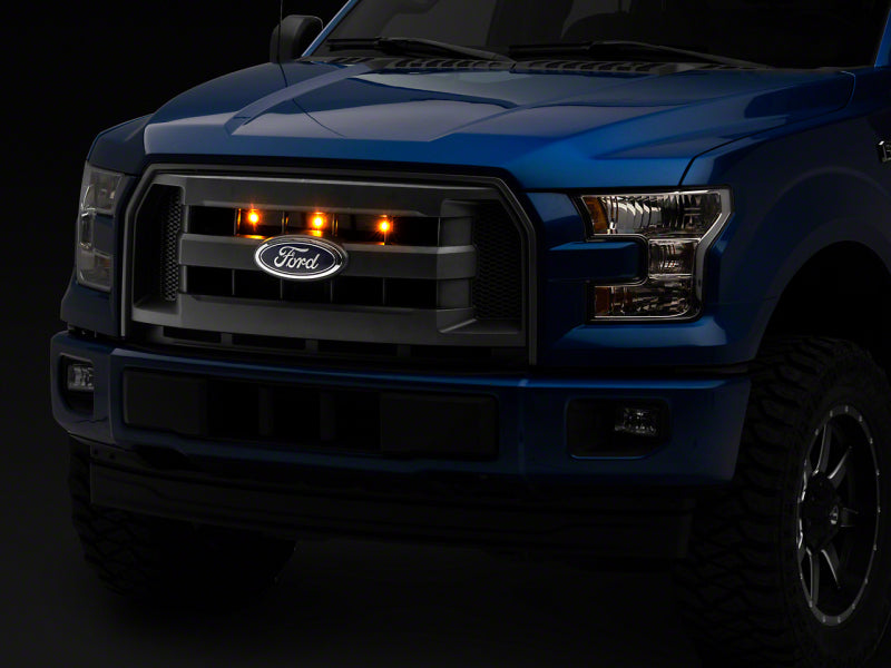 Raxiom 15-17 Ford F-150 Excluding Raptor Axial Series Raptor Style Grille Light Kit Light Accessories and Wiring Raxiom