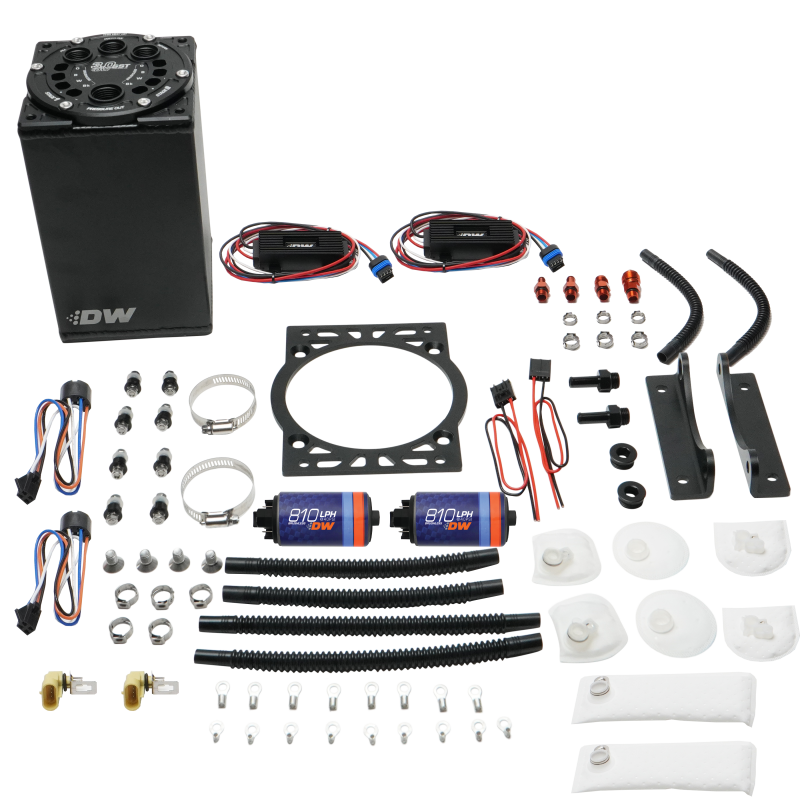 DeatschWerks 3.0L Staged Surge Tank w/ DW810 Fuel Pumps Surge Tanks DeatschWerks