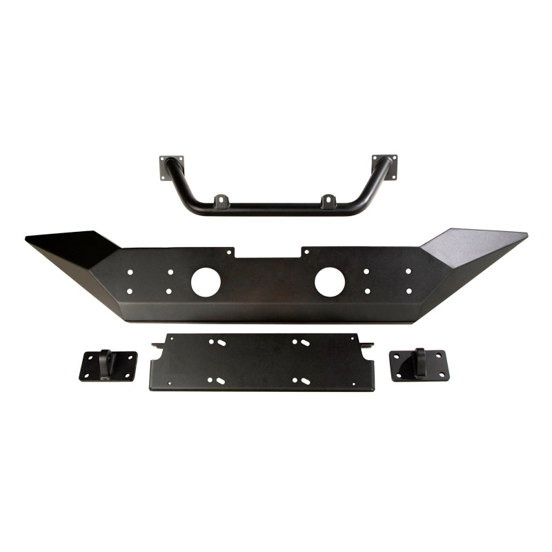 Rugged Ridge Spartan Front Bumper HCE W/Overrider 18-20 Jeep Wrangler JL/JT Bumpers - Steel Rugged Ridge