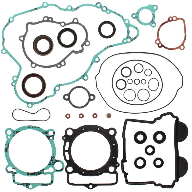 Vertex Gaskets 12-16 KTM EXC-F 350 Complete Gasket Kit w/ Oil Seals Engine Hardware Vertex Pistons