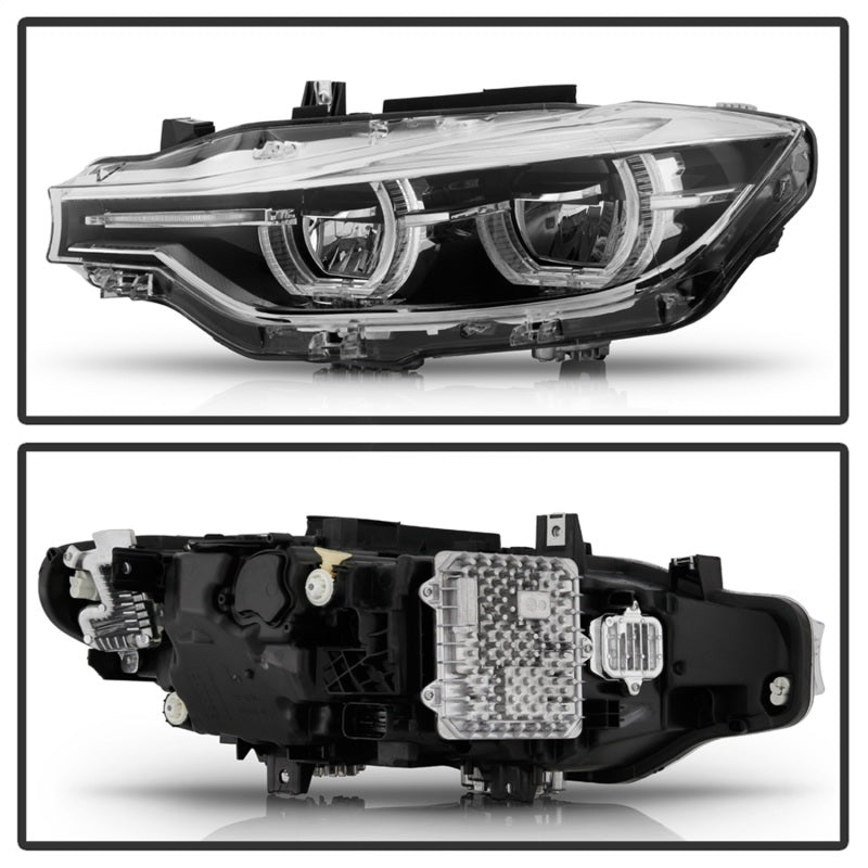 Spyder BMW F30 3 Series 4Dr LED Projector Headlights Chrome PRO-JH-BF3012H-4D-LED-C Headlights SPYDER