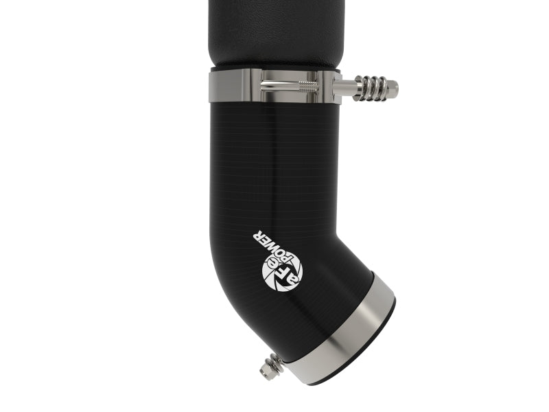 aFe BladeRunner 3in Aluminum Hot Charge Pipe Black RAM Diesel Trucks 25-26 L6-6.7L (td) Intercoolers aFe