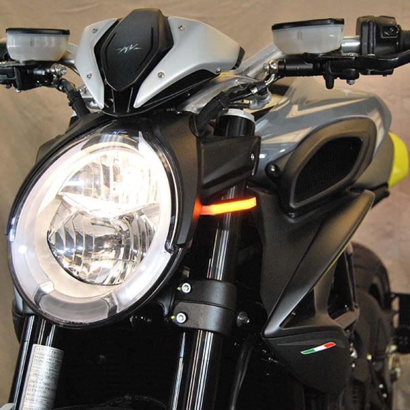 New Rage Cycles 19+ MV Agusta Dragster 800 Front Turn Signals Lights Corner New Rage Cycles