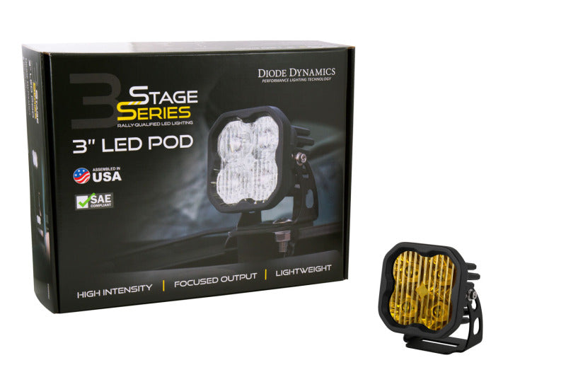Diode Dynamics SS3 Pro ABL - Yellow Driving Standard (Single) Light Accessories and Wiring Diode Dynamics
