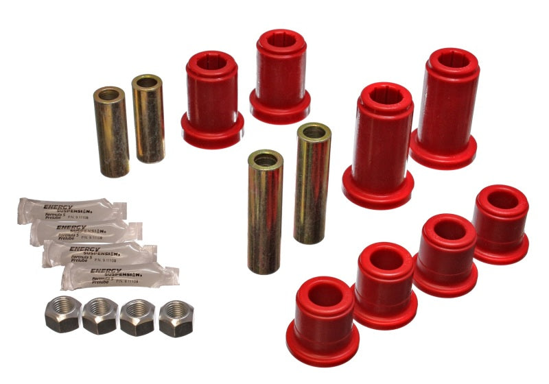 Energy Suspension 01-06 GM Silverado C2500 HD 2WD/K2500 HD 4WD Red Front End Control Arm Bushing Set Bushing Kits Energy Suspension