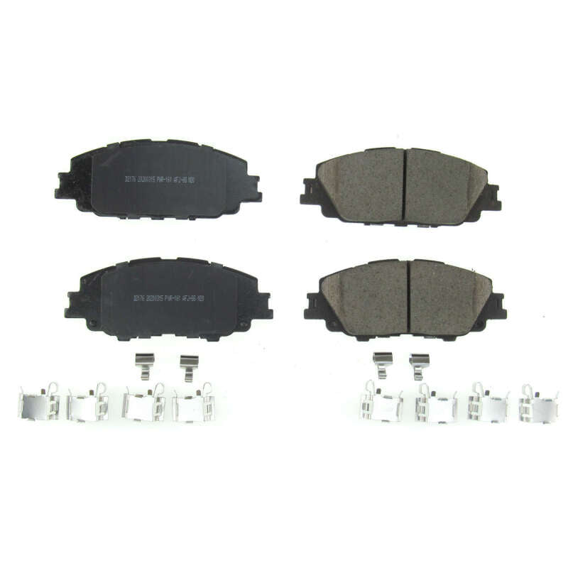 Power Stop 2019 Toyota Corolla Front Z17 Evolution Ceramic Brake Pads w/Hardware Brake Pads - OE PowerStop