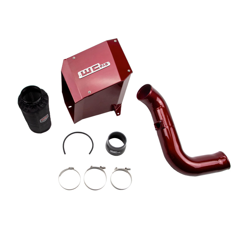 Wehrli 2004.5-2005 LLY Duramax 4in Intake Kit with Air Box - Red Cold Air Intakes Wehrli