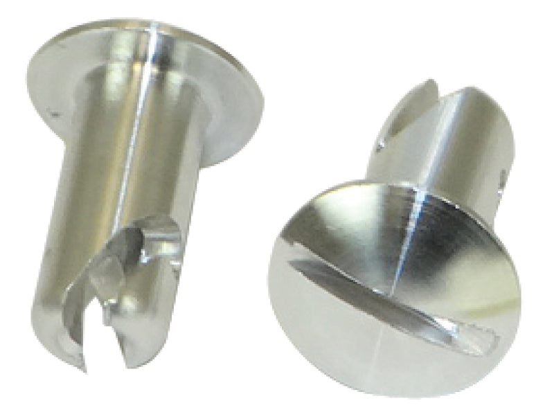 Moroso Quick Fastener - Oval Head - 5/16in x .500in - Aluminum - 10 Pack Fittings Moroso