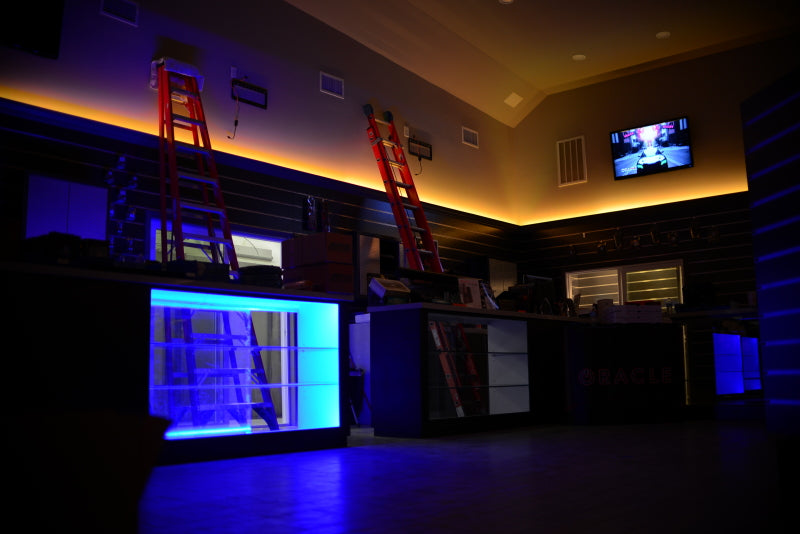 Oracle Exterior Black Flex LED 12in Strip - RGB ColorSHIFT Light Strip LED ORACLE Lighting