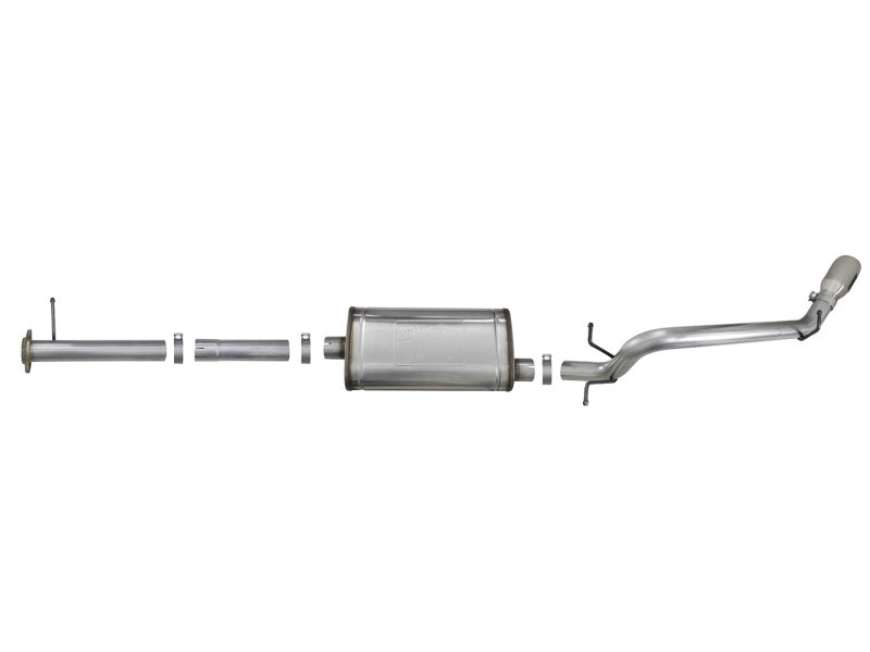 aFe Mach Force-XP Exhaust 3in CB SS 15-17 GM Colorado/Canyon 2.5L/3.6L Side Exit w/ Polished Tip Catback aFe