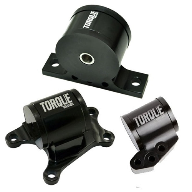 Torque Solution Billet Aluminum 3 piece Engine Mount Kit: Mitsubishi Evolution VII-IX 2001-2006 Engine Mounts Torque Solution