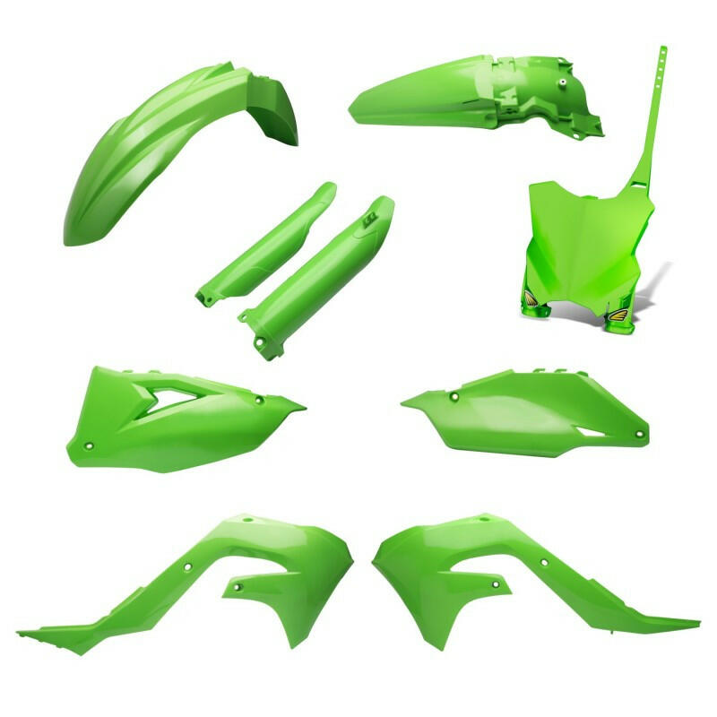 Cycra 21-23 Kawasaki KX250F Powerflow Body Kit - OEM Green Plastics Cycra