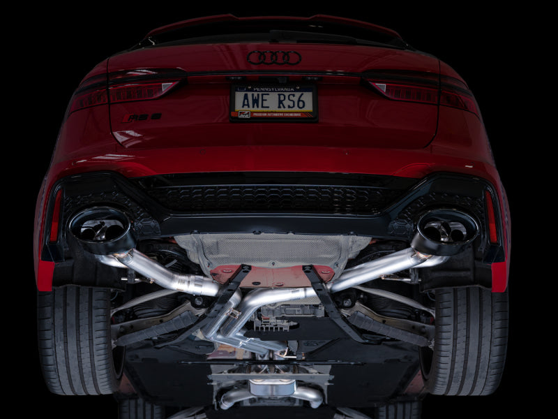 AWE Tuning 21-23 Audi C8 RS6/RS7 SwitchPath Cat-back Exhaust - Diamond Black Tips Catback AWE Tuning