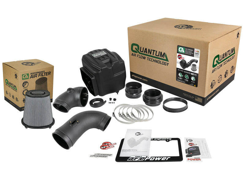 aFe Quantum Pro DRY S Cold Air Intake System 08-10 GM/Chevy Duramax V8-6.6L LMM - Dry Cold Air Intakes aFe