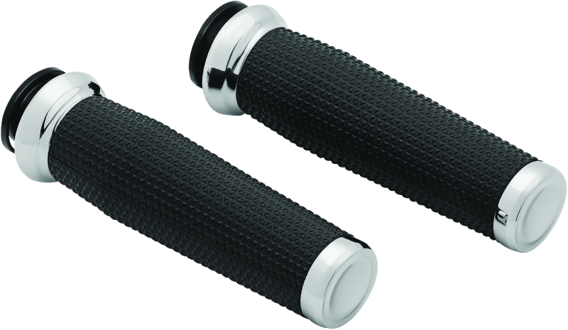 Kuryakyn Thresher Grips 18-Up Indian Models Chrome Bolts Kuryakyn
