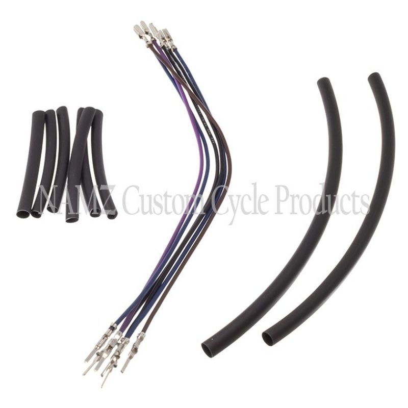 NAMZ 96-15 V-Twin Sportster/Dyna/Softail Models Front Turn Signal Extension 12in. Wiring Harnesses NAMZ