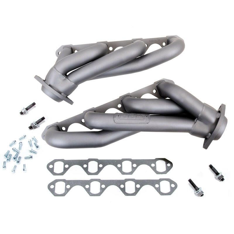 BBK 79-93 Mustang 5.0 Shorty Unequal Length Exhaust Headers - 1-5/8 Titanium Ceramic Headers & Manifolds BBK
