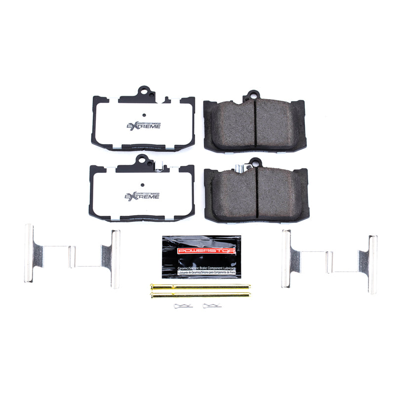 Power Stop 16-17 Lexus GS200t Front Z26 Extreme Street Brake Pads w/Hardware Brake Pads - Performance PowerStop