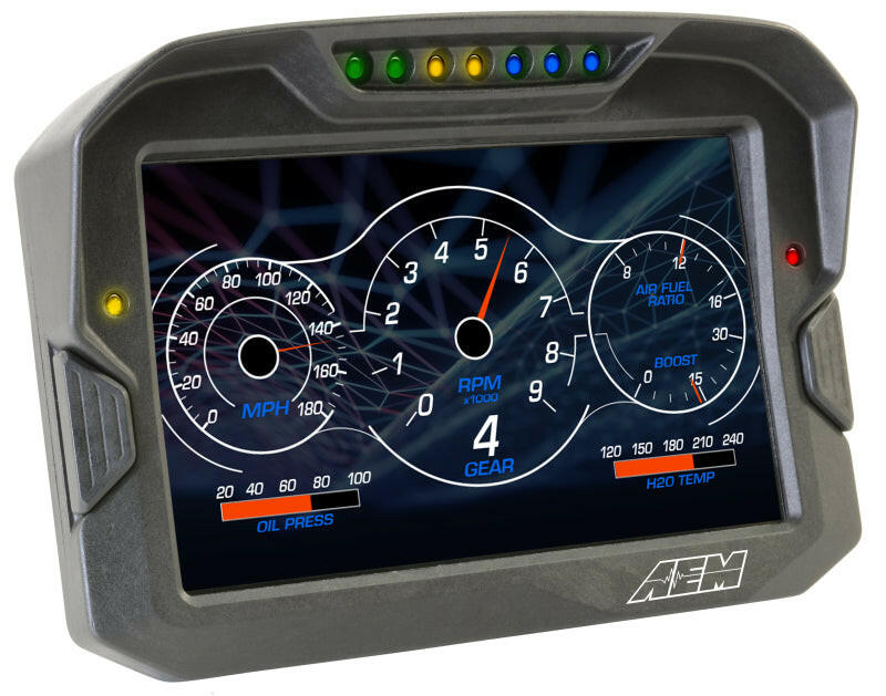AEM CD-7 Non Logging GPS Enabled Race Dash Carbon Fiber Digital Display w/o VDM (CAN Input Only) Gauges AEM