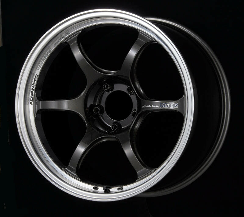 Advan RG-D2 18x9.5 +35 5x114.3 Machining and Black Gunmetallic Wheel Wheels - Cast Advan