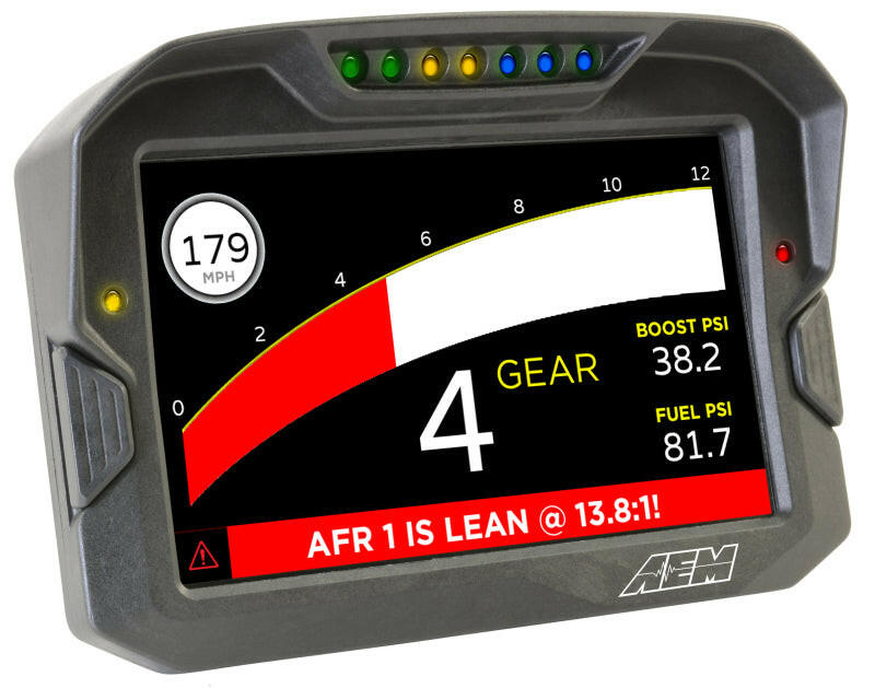 AEM CD-7 Non Logging GPS Enabled Race Dash Carbon Fiber Digital Display w/o VDM (CAN Input Only) Gauges AEM