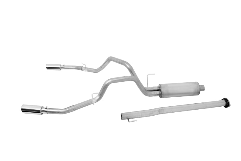 Gibson 15-19 Ford F-150 King Ranch 5.0L 3in/2.5in Cat-Back Dual Split Exhaust - Aluminized Catback Gibson