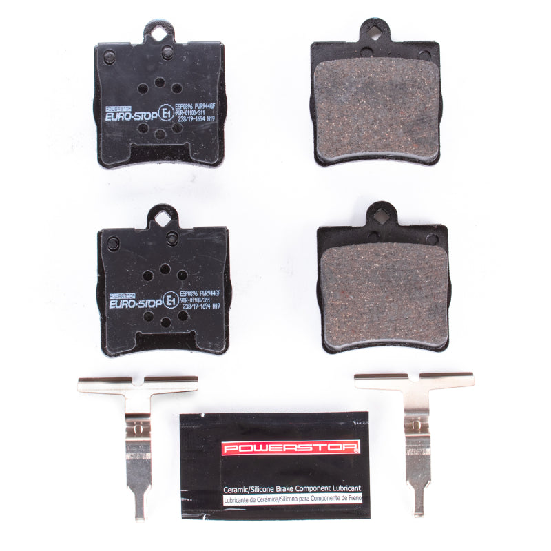 Power Stop 01-04 Mercedes-Benz SLK320 Euro-Stop ECE-R90 Rear Brake Pads Brake Pads - OE PowerStop