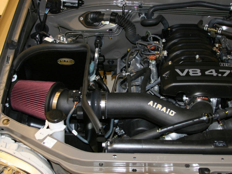 Airaid 03-04 Toyota Tundra 4.7L CAD Intake System w/ Tube (Dry / Red Media) Cold Air Intakes Airaid