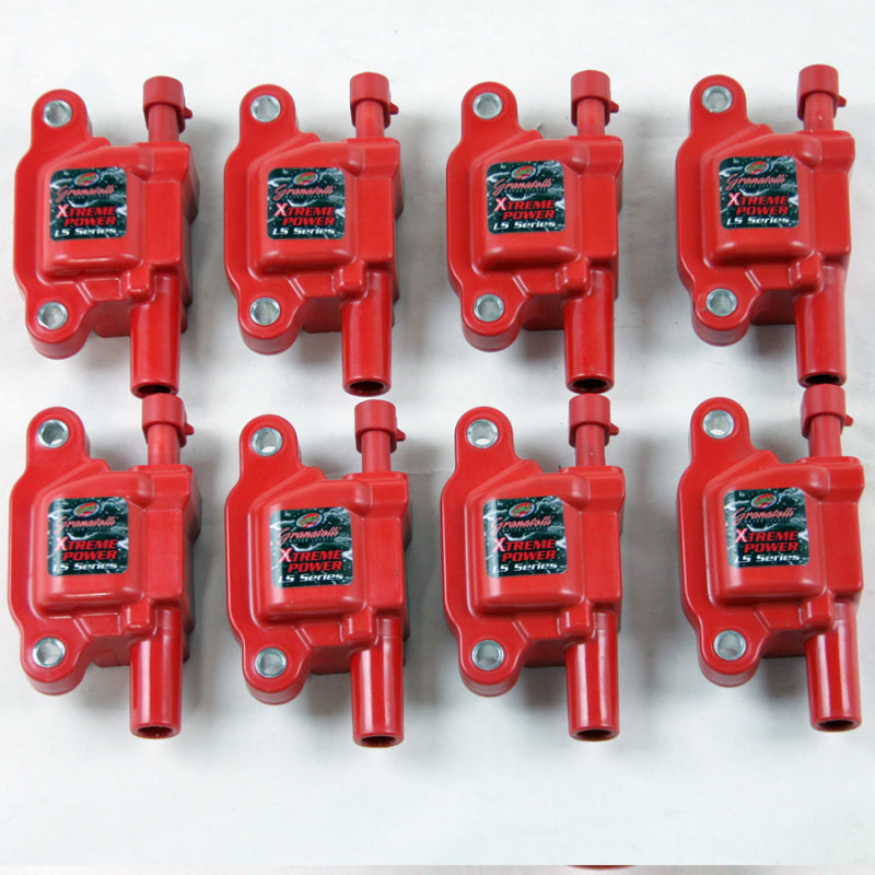 Granatelli 14-23 GM LT Direct Ignition Coil Packs - Red (Set of 8) Ignition Coils Granatelli Motor Sports
