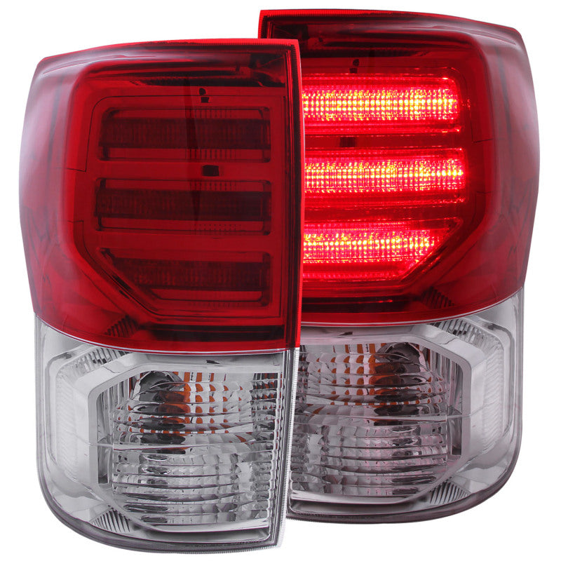 ANZO 2007-2013 Toyota Tundra LED Taillights Red/Clear G2 Tail Lights ANZO