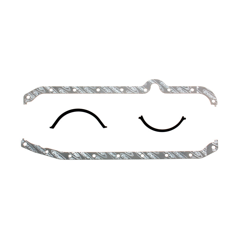 Cometic Chevrolet Gen-1 Small Block V8 .094i Fiber Oil Pan Gasket Kit Right Side Dipstick Thin Front Gasket Kits Cometic Gasket