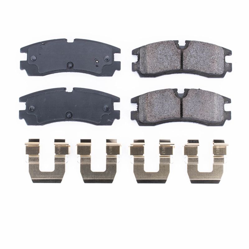 Power Stop 98-02 Cadillac Seville Rear Z17 Evolution Ceramic Brake Pads w/Hardware Brake Pads - OE PowerStop