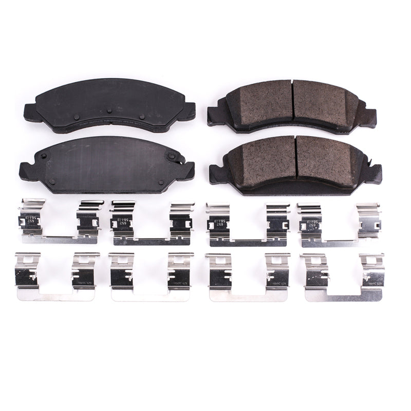 Power Stop 2008 Chevrolet Avalanche Front Z17 Evolution Ceramic Brake Pads w/Hardware Brake Pads - OE PowerStop