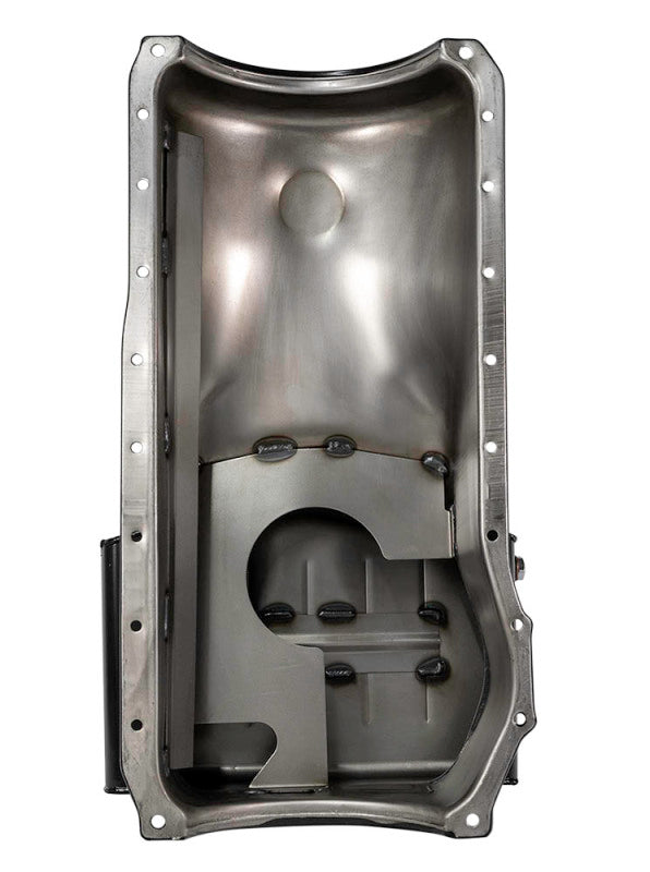 Moroso Ford 351C/351M (w/Front Sump) Kicked Out Wet Sump 7qt 8in Steel Oil Pan Oil Pans Moroso