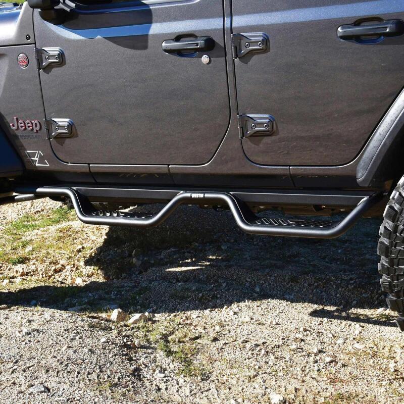 Westin 18-22 Jeep Wrangler JL Unlimited Outlaw Nerf Step Bars Nerf Bars Westin