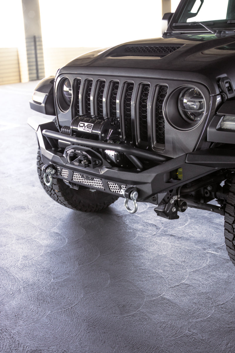 DV8 Offroad 07-18 Jeep Wrangler JK / 18-23 Wrangler JL / 20-23 Gladiator JT MTO Series Front Bumper Bumpers - Steel DV8 Offroad